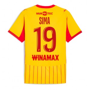 Fotbalové Dres RC Lens Abdallah Sima #19 Domácí Oblečení 2025-26 Krátký Rukáv